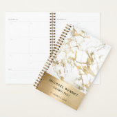 Elegant Marmeren Goud Consultant Business Planner (Display)