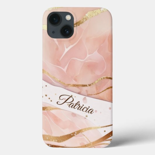 Elegant marmeren Roos goud Case-Mate iPhone Case (Achterkant)