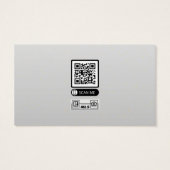 Elegant marmeren Visitekaartje met gouden glitter (Achterkant)