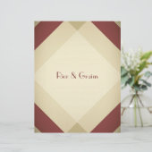 Elegant maroon Diamond Reciper Divider/Index (Staand voorkant)