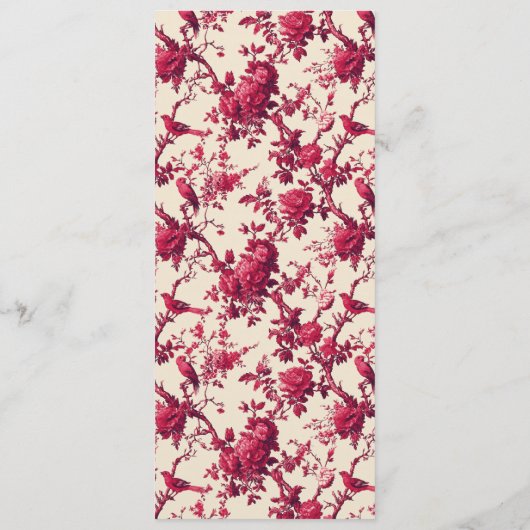 Elegant Maroon Wedding Menu (Dos)