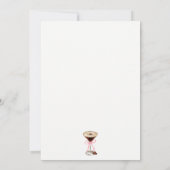 Elégant Martini Cocktail Bridal Shower Invitation (Dos)