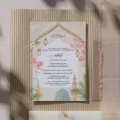 Elégant Masjid An-Nabawi Nikah Faire-part de maria