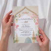 Elégant Masjid An-Nabawi Nikah Faire-part de maria