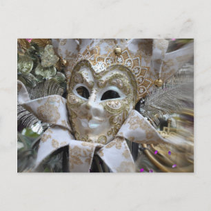 Elegant Maskerade Masker Ansichtkaart Briefkaart