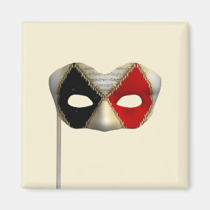 Elegant Maskerademasker Carnavalsparty Kunst Magneet