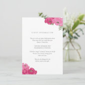 Elegant Mason Jar Insert Card Informatiekaartje (Staand voorkant)