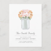 Elégant Mason Jar Moving Faire-part (Devant)