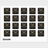 Elegant Masquerade Feest Goud Zwart Sticker (Vel)