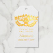 Elegant Masquerade Sixtetiende verjaardag Cadeaulabels (Voorkant)