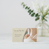 Elegant Massage Therapy Visitekaartje (Staand voorkant)