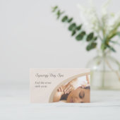 Elegant Massage Therapy Visitekaartje (Staand voorkant)