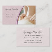 Elegant Massage Therapy Visitekaartje (Voorkant / Achterkant)
