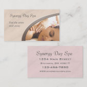 Elegant Massage Therapy Visitekaartje (Voorkant / Achterkant)