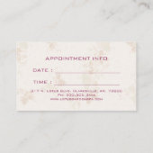 Elégant massage Zen Lotus | Carte de rendez-vous s (Dos)