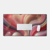 Élégant Mat de bureau Abstrait rose (Clavier et souris)