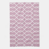 Elégant Mauve Abstrait Wave Motif serviette de cui (Vertical)