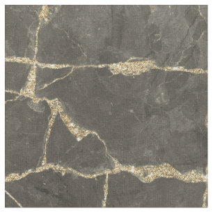 Elegant mauve grijs faux goudglitter marmer stof