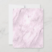 Elegant Mauve Pink Typografie & Marble Back Photo Save The Date (Achterkant)