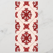 Elégant Médaillon Rouge Motif Menu Slim Dinner Men (Dos)