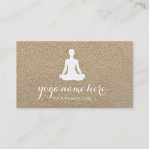 Elegant Meditation Om Logo Yoga Visitekaartje