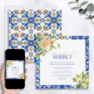 Elegant Mediterranean Lemon Brunch & Bubble Shower Kaart