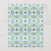 Elegant Mediterranean Lemon Floral 30th Birthday Flyer (Achterkant)