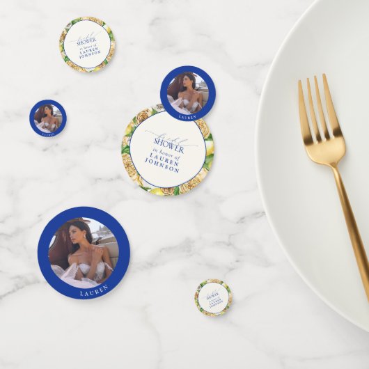 Elegant Mediterranean Lemon Floral Vrijgezellenfee Confetti (Groep)