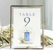 Elegant Mediterranean Watercolor Wedding Kaart