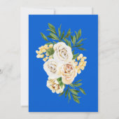 Elegant Mediterranean Waterverf Tile Bride Parent Kaart (Achterkant)