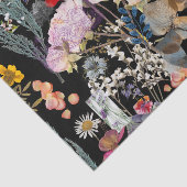 Elegant meerkleurige wildbloem Collage Tissuepapier (Detail)