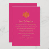 Elegant Mehndi Insert-kaarten Informatiekaartje (Voorkant / Achterkant)