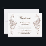 Elégant Mehndi Peacock Mariage RSVP<br><div class="desc">Cet élégant mariage inspiré par la méthode RSVP est accentué avec des peintures à la main, des paons couleur henné sur un arrière - plan blanc, ce design de mode parfait pour le Mariage indien moderne ou traditionnel. La coordination Elegant Mehndi Peacock Faire-part de mariage est disponible ; cependant, si...</div>