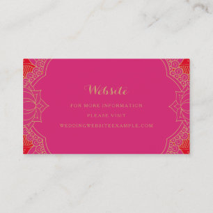Elegant Mehndi - webkaarten Visitekaartje