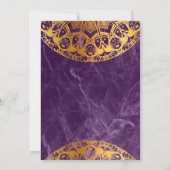 Elegant Mehndi Wedding Uitnodiging (Achterkant)