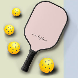 Elegant Meisje Roze Dames Monogram Pickleball Paddle