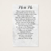 Elégant Mémorial 4 Photo Cartes de prière funérair (Dos)