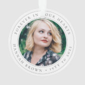 Elégant Memorial Chic Funeral Favoriser Photo Homm (dos)