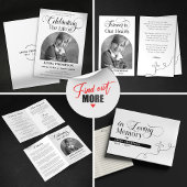 Elégant Mémorial dans Love Carte de prière mémoire