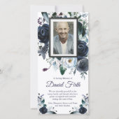 Elégant mémorial Rose de la marine funéraire Merci (Devant)