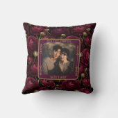 Elegant meneer en mevrouw 5e Jubileum Sierkussen (Achterkant)