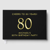 Elegant Mens 80th Birthday Party (Recto)