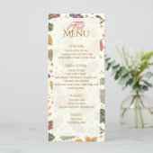 Élégant Menu Automnal à Feuilles Plates (Debout devant)