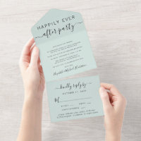 Elegant Menu Choice Mint Wedding Reception