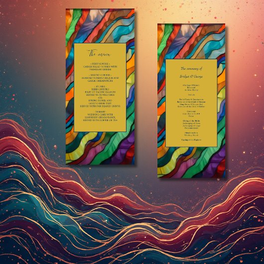 Élégant menu de destination africaine opulente