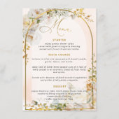 Elégant menu de Fête des mariées Roses Roses Roses (Devant)