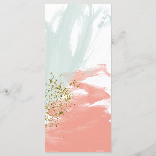 Elégant menu de mariage (Dos)