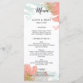 Elégant menu de mariage (Devant)