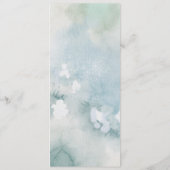 Élégant Menu de Mariage Paysage Aquarelle (Dos)