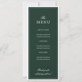 Élégant menu du programme de fête d'anniversaire 8 (Dos)